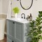 Flash Furniture Haven 36in. Vanity w/Sink, Storage Cabinet w/Blk Hardware, Bottom Drawer, Marble Countertop, Gry FS-BN-4-36-KD-GY-HDBLK-GG - alternate 2