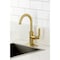 Kingston Brass Single-Handle Bar Faucet, Brushed Brass KSD8507KL - alternate 2