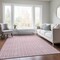 Homeroots 9' X 12' Pink And Ivory Geometric Washable Indoor Outdoor Area Rug 614771 - alternate 3