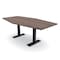 Skutchi Designs 7ft Hexagon Conference Table With Power | Harmony Series | 6 Person Meeting Room Table HAR-HEX.IR-48X84-T.BK-H3041-NA - alternate 1