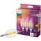 Philips LED Bulb BA11 E12 (Candelabra) Soft White 60 Watt Equivalence Clear, 3PK 566687 - alternate 2