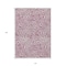 Homeroots 10' X 14' Plum And Ivory Abstract Washable Indoor Outdoor Area Rug 599009 - alternate 2