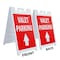 Signmission Valet Parking With Up Arrow, A-Frame & 2 Decals Installed, Heavy-Duty Plastic Frame SBHD-D-2436-Valet Parking With Up Arrow - alternate 2