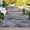 Homeroots 5' X 8' Taupe And Ivory Abstract Washable Indoor Outdoor Area Rug 631324 - alternate 2