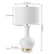 Jonathan Y Brussels 27 in. Contemporary Transitional Ceramic/Metal LED Table Lamp, White/Gold Painting JYL6208A - alternate 3