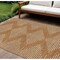 Homeroots 8' X 10' Copper And Beige Geometric Washable Indoor Outdoor Area Rug 598613 - alternate 1