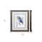 Homeroots Set of Two 22" X 19" Blue Heron Distressed Brown Framed Wall Decor, 2PK 365370 - alternate 2