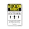 Signmission PSA, Patients Practice Social Distancing, 14in X 10in Peel And Stick Wall Graphic, NS-RD-1014-25399 OS-NS-RD-1014-25399 - alternate 1