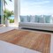 Homeroots 5' X 8' Copper Striped Washable Indoor Outdoor Area Rug 608462 - alternate 2