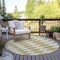 Homeroots 8' Gold And Light Brown Round Geometric Washable Indoor Outdoor Area Rug 577039 - alternate 2
