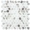 Andova Tiles Avery 1-in. Honeycomb Polished Upcycled Glass Floor and Wall Mosaic Tile (0.94 Square Feet Per Box) ANDAVE1245 - alternate 1