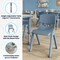 Flash Furniture 2 PC Plastic Activity Table and 2 Chairs Set, 10.5 inSeat Height-Dusty Blue YU-YCY-098-0032-RECT-TBL-DSTYBL-GG - alternate 3