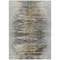 Homeroots 10' X 14' Gray Charcoal And Silver Abstract Washable Indoor Outdoor Area Rug 587655 - alternate 2