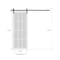 Sartodoors Sturdy Barn Door 28 x 96 inches Frosted Glass 2 lites, Lucia 4010 White Silk, 6.6FT Rail Hangers He LUCIA4010BD-B-WS-2896 - alternate 2