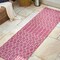 Jonathan Y Ourika Moroccan Geometric Textured Weave Fuchsia/Light Gray 2 ft. x 8 ft. Indoor/Outdoor Runner Rug SMB108Q-28 - alternate 3