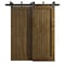 Sartodoors Sliding Closet Barn Bypass Doors 36 x 96 inches, Ego 5006 Marble Oak, Modern 6.6ft Rails Hardware EGO5006BBB-DMR-3696 - alternate 1
