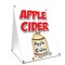 Signmission Apple Cider, 36 Inch x 24 Inch A-frame Yard Sign, Plastic Sign SBC-2436-Apple Cider - alternate 1