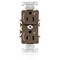 Leviton Dup Rec 15A 125V 2MCtrl Self-Gr Brn 5262-S2 - alternate 1