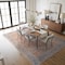 World Rug Gallery Rust Medallion Washable Rug, Flat Pile Vintage Design, Easy Care for High-Traffic Areas 9ft x 12ft WR170RUST9X12 - alternate 2