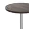 Flash Furniture Bennett 30 in Round Solid Wood Indoor Tabletop in Dark Brown with 22 in x 22 in Table Height GSF-RD30-DKBRN-T2222S-GG - alternate 2
