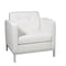 Osp Home Furnishings Wall Street  Faux Leather Armchair, White WST51A-W32 - alternate 1