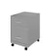 Space Solutions 14.25 in W 2 Drawer Mobile Vertical File Cabinet W/ Accessory Drawer, Arctic Silver 25938 - alternate 3