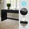 Martha Stewart Kayden Home Office Modular 2 Drawer Desk in Black w/Oil Rubbed Bronze Hardware NAN-PS-23519-BK-BK-MS - alternate 2