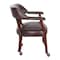 Office Star Collection: Traditional Traditional Guest Chair, Ox Blood Seat, Ox Blood Back, 24 1/2" W 23-1/2" L TV231-JT4 - alternate 2