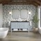 James Martin Vanities Breckenridge 60" Double Vanity, Serenity Blue, w/ 3 CM Phantome Eclos Top 330-V60D-SRB-3PHT - alternate 2