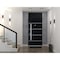 Vdomdoors Steel Door Deux 6083 Black Enamel Transom Window Sidelite Stainless Inserts Entry Door Painted W36x DEUX6083EXD-BLK-W36 x H80+16-LH-I - alternate 2