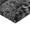 Homeroots 3' X 5' Black Gray And Charcoal Paisley Washable Indoor Outdoor Area Rug 588630 - alternate 2