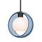 Besa Lighting Mana Pendant, Blue, Bronze Finish, 1x60W Incandescent 1TT-MANABL-BR - alternate 1