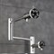 Kingston Brass Deck Mount Pot Filler Faucet with Knurled Handle, Polished Nickel KS4706RKX - alternate 2