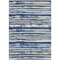 Homeroots 3' X 5' Navy Blue Beige And Ivory Striped Washable Indoor Outdoor Area Rug 598908 - alternate 2