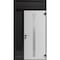 Vdomdoors Aluminum Door with Hidden Handle Hiddex 0155 Ardesia Nero Entry Steel Metal Modern Painted W36+14xH HIDDEX0155EXD-BLK-W36+14xH80+14-LH-I - alternate 2
