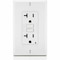 Leviton GFCI Receptacle, Outlet, White, 20A 125V GFNT2-FW - alternate 1