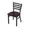 Holland Bar Stool Co 400 Jackie 18" Chair with Black Wrinkle Finish and Dark Cherry Maple Seat 40018BWDCMpl - alternate 1