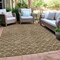 Homeroots 5' X 8' Brown And Beige Geometric Washable Indoor Outdoor Area Rug 596172 - alternate 2