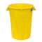 Magnum Tool 44 Gallon Trash Can, High-Vis Yellow, Construction Grade, Heavy Duty Plastic CMTC-C000-44Y01 - alternate 1