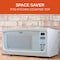 Commercial Chef 1.6 Cu.Ft.Countertop Microwave Oven, 1000 Watts, Small Compact Size, 10 Power Levels, White CHM16100W6C - alternate 2