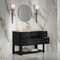 James Martin Vanities Lucian 48" Single Vanity, Carbon Oak, w/ 3 CM Tajnar Eclos Widespread Top D704-V48-CBO-WTJR - alternate 2