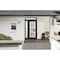 Vdomdoors Front Exterior Prehung FiberGlass Door Frosted Glass / Manux 8312 Matte Black / Sidelight and Trans MANUX8312EXD-BLK-W36+16 x H80+16-RH - alternate 2