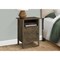 Monarch Specialties Accent Table, Side Table, End, Living Room, Small, Storage, Dark Oak Laminate, Transitional I 3811 - alternate 2