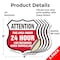 Signmission 24 Hour Surveillance Shield Sign Attenti, 6 inch X 6 inch, Vinyl Decal, 5PK SHI-D-5PACK-6-353 - alternate 2