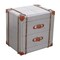 Homeroots 24" Silver Two Drawer Nightstand 488769 - alternate 1