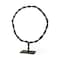 Homeroots 23" Black Metal Round Braided Tabletop Sculpture 392413 - alternate 1