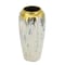 Homeroots 14" Gray Ivory And Gold Modern Abstract Ceramic Table Vase 574215 - alternate 3