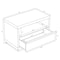 Manhattan Comfort Navis 32 in Nightstand in Charcoal Gray (1-Drawer) NS1875-3 - alternate 2