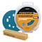 Powertec 5in Hook and Loop Assorted Sanding Disc, Ceramic, 40/60/80/120/220 Grit & Abrasive Cleaning Stick 45301CN - alternate 1