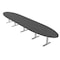 Skutchi Designs 18ft Oval Conference Table With Power | Harmony Series | 16 Person Meeting Room Table HAR-OVL-48X216-T-WA7949-NA - alternate 1
